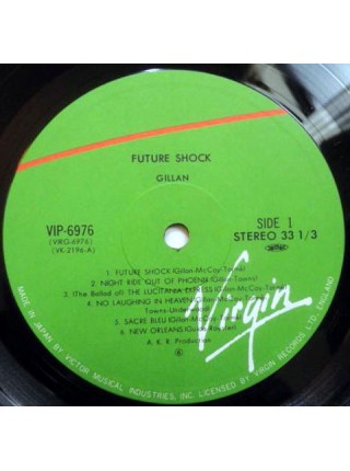 1400174		Gillan – Future Shock  (no OBI)	Hard Rock	1981	Virgin – VIP-6976	NM/NM	Japan	Remastered	1981