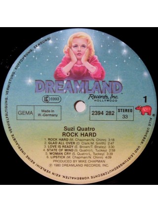 600326	Suzi Quatro – Rock Hard		1980	Dreamland Records, Inc. – 2394 282	NM/NM	Germany