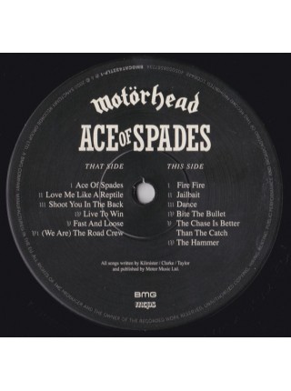 35015041	 	 Motörhead – Ace Of Spades	"	Heavy Metal, Hard Rock "	Black, 180 Gram, Triplefold, Deluxe, 2lp	1980	" 	BMG – BMGCAT432TLP"	S/S	 Europe 	Remastered	30.10.2020