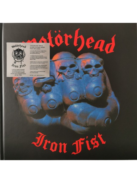 35015048	 	 Motörhead – Iron Fist	" 	Rock & Roll, Heavy Metal"	Black, 180 Gram, Digibook, Deluxe, 3lp	1982	" 	BMG – BMGCAT542TLP"	S/S	 Europe 	Remastered	23.09.2022