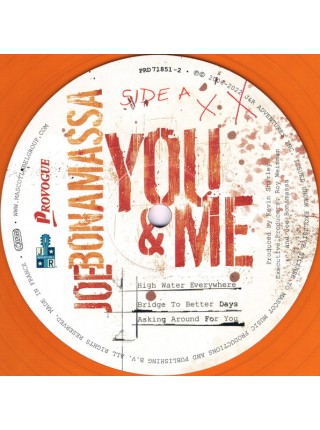 35014946	 	 Joe Bonamassa – You & Me	"	Blues Rock, Hard Rock "	Orange, 180 Gram, Gatefold, 2lp	2006	" 	Provogue – PRD7185 1-2"	S/S	 Europe 	Remastered	10.02.2023