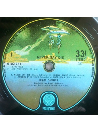 1403152	Black Sabbath – Never Say Die!	Heavy Metal, Classic Rock	1978	"	Vertigo – 9102 751"	NM/NM	England