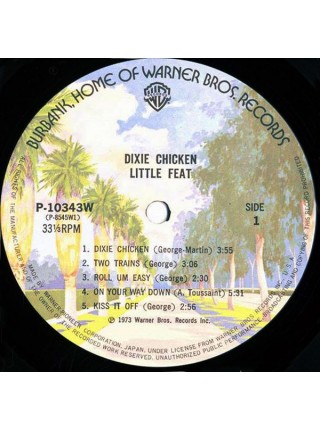 1403147	Little Feat – Dixie Chicken  (Re 1977)	Southern Rock	1973	Warner Bros. Records – P-10343W	NM/EX	Japan