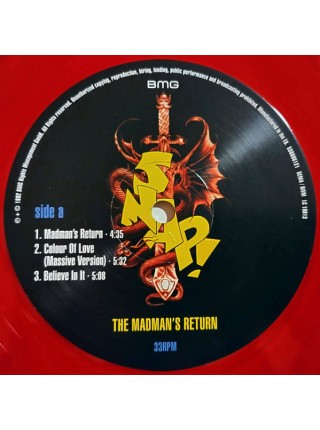 35006923	 Snap! – The Madman's Return  2lp	" 	Downtempo, Euro House"	Transparent Red & Transparent Yellow, 180 Gram	1992	" 	BMG – 538806110"	S/S	 Europe 	Remastered	21.10.2022