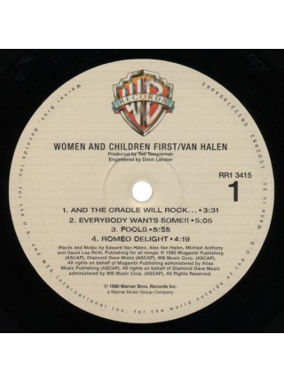 1800238	Van Halen ‎– Women And Children First	"	Hard Rock"	1980	"	Warner Bros. Records Inc. – 081227954963"	S/S	Europe	Remastered	2015