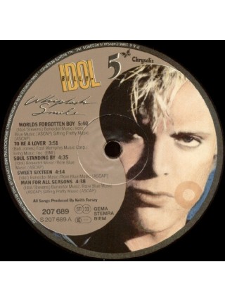 500680	Billy Idol – Whiplash Smile	"	New Wave, Hard Rock, Pop Rock"	1986	"	Chrysalis – 207 689"	EX/EX	Europe