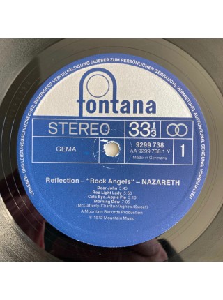 5000171	Nazareth  – Reflection - Rock Angels	"	Hard Rock, Glam, Folk Rock"	1973	"	Fontana – 9299 738"	EX+/EX+	Germany	Remastered	1975