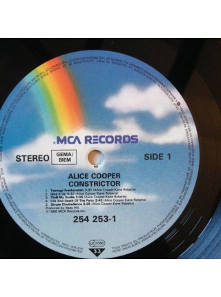 600331	Alice Cooper – Constrictor		1986	MCA Records – 254 253-1	EX+/EX+	Europe