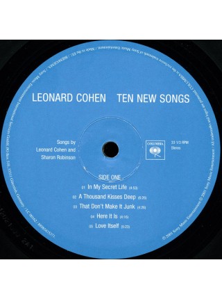 1403729		Leonard Cohen – Ten New Songs 	Folk Rock, Ballad	2001	Columbia – 88985435371	S/S	Europe	Remastered	2018
