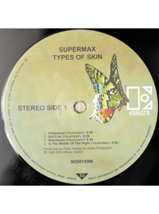 35005631		 Supermax – Types Of Skin	" 	Funk, Disco, Reggae"	Black, 180 Gram	1980	" 	Elektra – 01 90295743963"	S/S	 Europe 	Remastered	03.11.2017