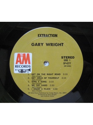 1403182		Gary Wright - Extraction	Psychedelic Rock, Classic Rock, Prog Rock	1971	A&M Records SP 4277	EX/NM	USA	Remastered	1971