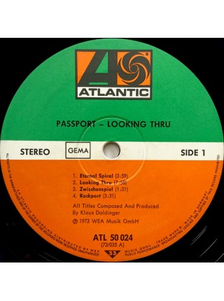 1403352		Passport – Looking Thru	Rock, Jazz-Rock, Fusion	1972	Atlantic – ATL 50 024	EX+/EX	Germany	Remastered	1972