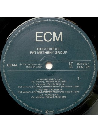 1403359	Pat Metheny Group – First Circle	Contemporary Jazz	1984	ECM Records – ECM 1278, ECM Records – 823 342-1	NM/NM	Germany