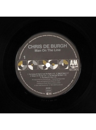 1403366		Chris de Burgh – Man On The Line	Soft Rock, Pop Rock	1984	A&M Records – AMLX 65002	EX+/EX+	Holland	Remastered	1984
