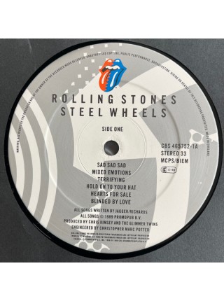 1403321		The Rolling Stones ‎– Steel Wheels	Classic Rock	1989	Rolling Stones Records ‎– CBS 465752-1	NM/EX+	England	Remastered	1989