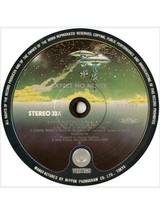 1403330		Nazareth - Expect No Mercy ,  no OBI	Hard Rock	1977	Vertigo – BT-5287	NM/NM	Japan	Remastered	1978