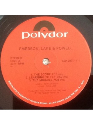 1403706	Emerson, Lake & Powell ‎– Emerson, Lake & Powell	Rock, Prog Rock	1986	Polydor ‎– 422 829 297-1 Y-1	NM/NM	USA