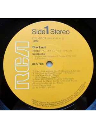 1403720		Scorpions - Blackout	Hard Rock	1982	RCA – RPL-8107	NM/NM	Japan	Remastered	1982