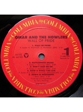 800068	Omar And The Howlers – Wall Of Pride	Blues Rock, Rock & Roll	1988	"	Columbia – FC 44102"	EX/EX	Canada