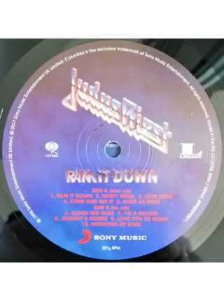 35000261	Judas Priest – Ram It Down 	" 	Heavy Metal"	1988	Remastered	2017	" 	Columbia – 88985390871, Legacy – 88985390871, Sony Music – 88985390871"	S/S	 Europe  2017