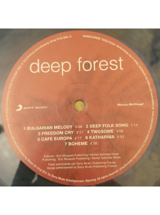 1403230		Deep Forest – Boheme  	Electronic, Trip Hop, Synth-pop, Ambient	1995	Sony Music – MOVLP2930, Music On Vinyl – MOVLP2930	S/S	Europe	Remastered	2023