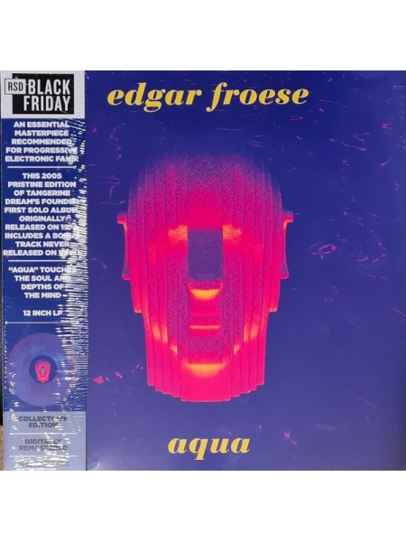 35004240	  Edgar Froese (exTangerine Dream) – Aqua (coloured)	 Electronic, Ambient, Berlin-School	2005	" 	Culture Factory – 783 537"	S/S	 Europe 	Remastered	2022