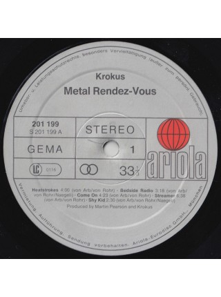 600375	Krokus – Metal Rendez-vous		1980	Ariola – 201 199	EX/EX	Germany