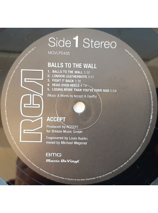 161255	Accept – Balls To The Wall	"	Hard Rock, Heavy Metal"	1983	"	Music On Vinyl – MOVLP2435, RCA – MOVLP2435, BMG – MOVLP2435"	S/S	Europe	Remastered	2019