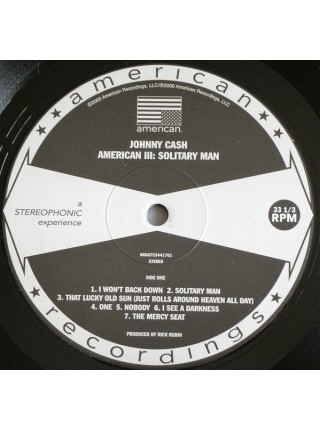 35014208	 Johnny Cash – American III: Solitary Man	" 	Country, Country Rock"	Black, 180 Gram	2000	"	American Recordings – 0600753441701"	S/S	 Europe 	Remastered	17.03.2014