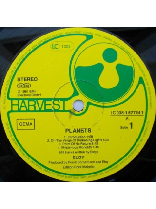 600341	Eloy – Planets			Harvest – 1C 038-1 57724 1	NM/NM	Germany