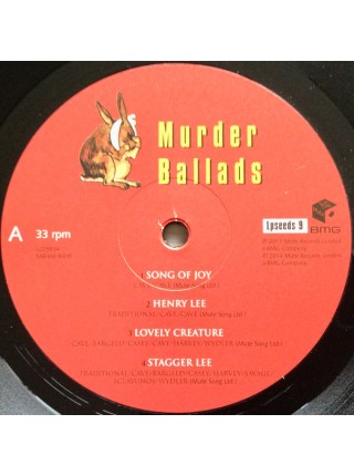 35000824		Nick Cave And The Bad Seeds – Murder Ballads   2LP 	" 	Alternative Rock, Art Rock"	Black	1996	" 	Mute – LPSEEDS9, BMG – LPSEEDS9"	S/S	 Europe 	Remastered	"	5 февр. 2015 г. "