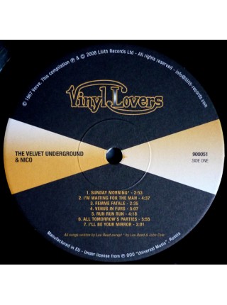 35016565	 	 The Velvet Underground & Nico  – The Velvet Underground & Nico	" 	Art Rock, Psychedelic Rock"	Black, 180 Gram, Gatefold, Peeling Banana	1966	" 	Vinyl Lovers – 900051"	S/S	 Europe 	Remastered	10.01.2008