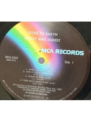 1404948		Barclay James Harvest – Gone To Earth		Symphonic Rock 	1977	MCA Records – MSM-35038	NM/NM	USA	Remastered	1980