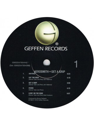1403662		Aerosmith – Get A Grip , 2lp	Hard Rock	1993	Geffen Records – 00602547954398	S/S	Europe	Remastered	2017