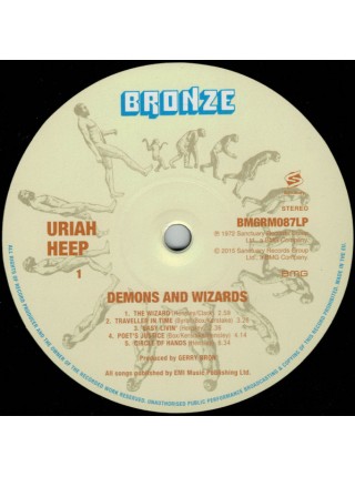 35014266	 Uriah Heep – Demons And Wizards	" 	Prog Rock, Classic Rock"	Black, 180 Gram, Gatefold	1972	" 	Bronze – BMGRM087LP"	S/S	 Europe 	Remastered	02.10.2015