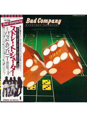 1404776		Bad Company – Straight Shooter		Hard Rock, Classic Rock, Soft Rock	1975	Island Records – ILS-80135	NM/NM	Japan	Remastered	1975