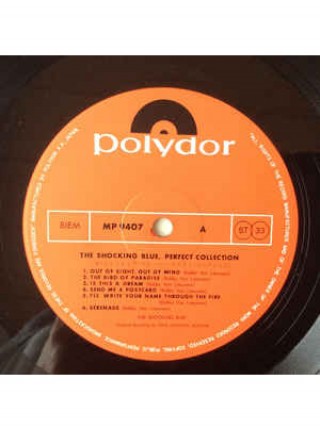 400940	Shocking Blue ‎– Perfect Collection 2 LP (OBI, jins)		1972	Polydor ‎– MP 9407 / 08	EX/VG+/EX	Japan