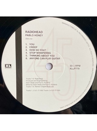 35001104	Radiohead – Pablo Honey 	" 	Alternative Rock"	1993	Remastered	2016	" 	XL Recordings – XLLP779"	S/S	 Europe 