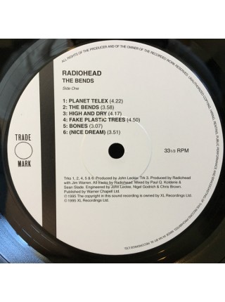 35001105	 Radiohead – The Bends	" 	Alternative Rock"	1994	Remastered	2022	" 	XL Recordings – XLLP780"	S/S	 Europe 