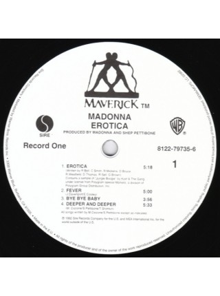 35005542		 Madonna – Erotica  2lp	" 	Electronic, Hip Hop"	Black, 180 Gram, Gatefold	1992	" 	Maverick – 8122-79735-6"	S/S	 Europe 	Remastered	23.03.2012