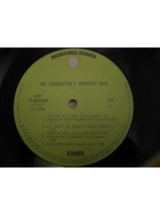 1402141		The Association ‎– Greatest Hits!  	Pop Rock, Classic Rock	1968	Warner Bros. Records ‎– P-8603W	NM/NM	Japan	Remastered	1981