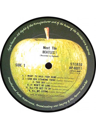 1402144	The Beatles - Meet The Beatles  (Re 1970)  Obi копия	Pop Rock, Classic Rock	1964	Apple Records AP-80011	NM/NM	Japan