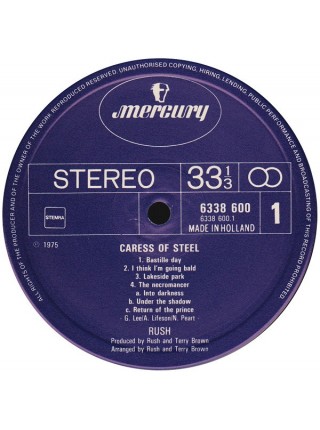 1402103	Rush – Caress Of Steel	Prog Rock	1972	Mercury – 6338 600	NM/NM	Netherlands