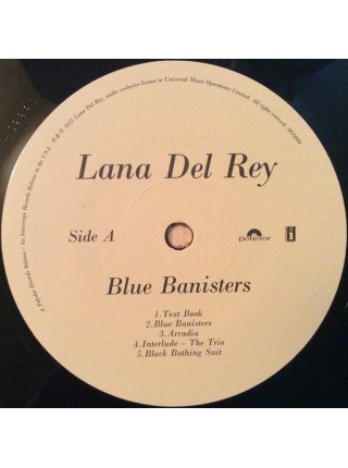 33000383	 Lana Del Rey – Blue Banisters, 2lp	" 	Indie Pop"	 	2021	" 	Polydor – 3859014, Interscope Records – 00602438590148"	S/S	 Europe 	Remastered	29.10.21