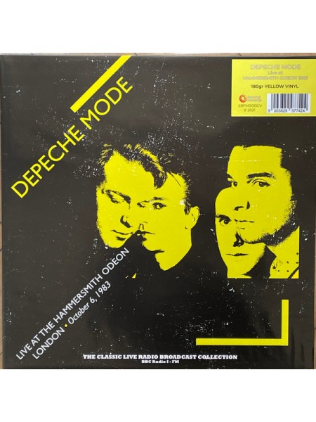 33000392	 Depeche Mode – Live At The Hammersmith Odeon London • October 6, 1983	" 	Synth-pop"	  Yellow Marble, 180 gram	2022	" 	Second Records – SRFM0013"	S/S	 Europe 	Remastered	15.04.22