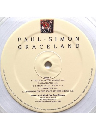 35014524		 Paul Simon – Graceland	" 	Pop Rock"	Clear	1986	Sony	S/S	 Europe 	Remastered	09.10.2020