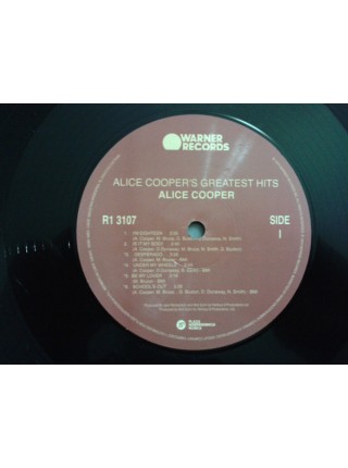 35000050	Alice Cooper – Alice Cooper's Greatest Hits 	" 	Hard Rock"	1974	Remastered	2022	  Warner Records – R1 3107, Plaza Independencia Música – 603497857883	S/S	 Europe 