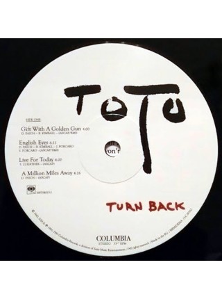 35000180	Toto – Turn Back 	" 	Pop Rock"	Black Vinyl/Poster	1981	" 	Columbia – 19075801111"	S/S	 Europe 	Remastered	"	3 апр. 2020 г. "