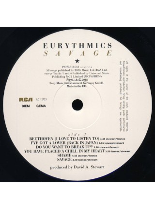 35000137	Eurythmics – Savage 	" 	New Wave"	1987	Remastered	2018	" 	RCA – 19075811631"	S/S	 Europe 
