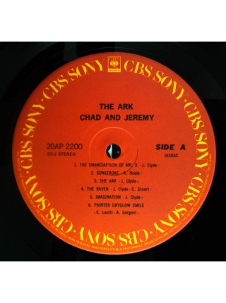 1404141		Chad Stuart - Jeremy Clyde – The Ark	Pop Rock, Psychedelic Rock	1968	CBS/Sony – 20AP 2200	NM/NM	Japan	Remastered	1981